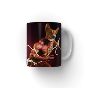 Flash (Marvel Inspired): Custom Pet Coffee Mug - Paw & Glory - Dog Portraits - Pet Portraits