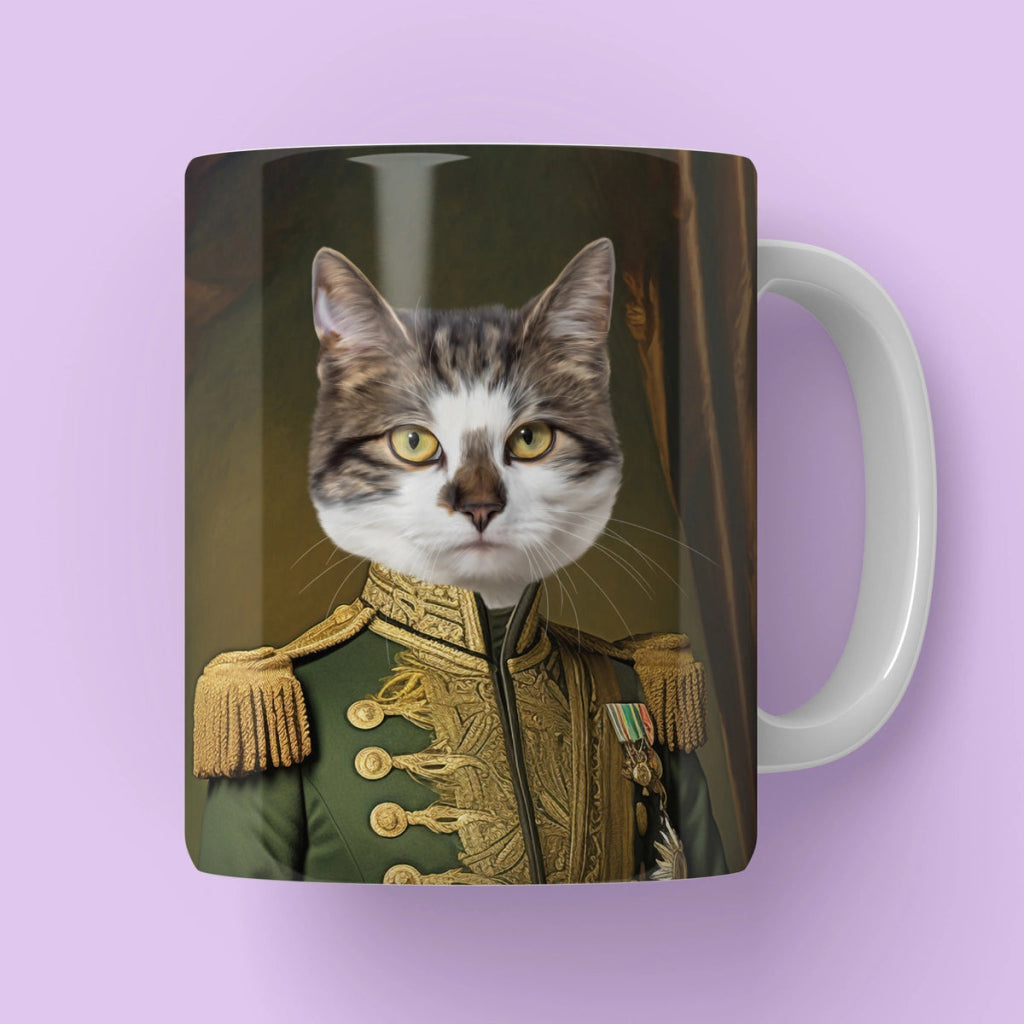 Fleet Leader: Custom Pet Coffee Mug - Paw & Glory - Dog Portraits - Pet Portraits