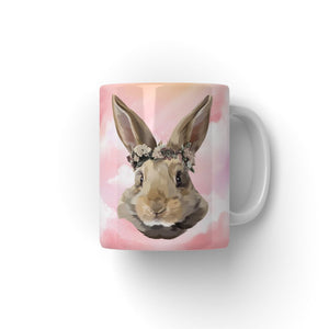 Floral Crown: Modern Pet Coffee Mug - Paw & Glory - Dog Portraits - Pet Portraits