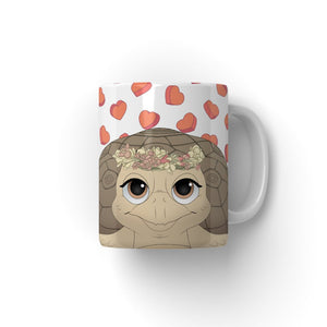 Flower Bud Crown: Cartoon Pet Coffee Mug - Paw & Glory - Dog Portraits - Pet Portraits