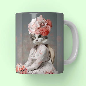 Flower Princess: Custom Pet Coffee Mug - Paw & Glory - Dog Portraits - Pet Portraits