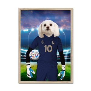 France Football Team (FIFA 2022): Custom Pet Portrait - Paw & Glory - Dog Portraits - Pet Portraits