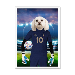 France Football Team (FIFA 2022): Custom Pet Portrait - Paw & Glory - Dog Portraits - Pet Portraits