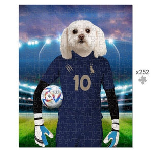 France Football Team (FIFA 2022): Custom Pet Puzzle - Paw & Glory - Dog Portraits - Pet Portraits