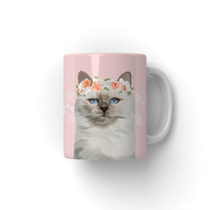 Full Blossom Crown: Modern Pet Coffee Mug - Paw & Glory - Dog Portraits - Pet Portraits