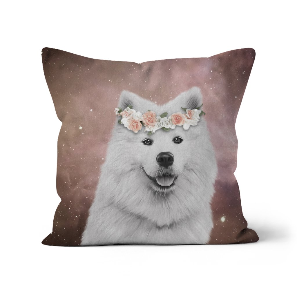 Full Blossom: Minimalist Pet Pillow - Paw & Glory - Dog Portraits - Pet Portraits