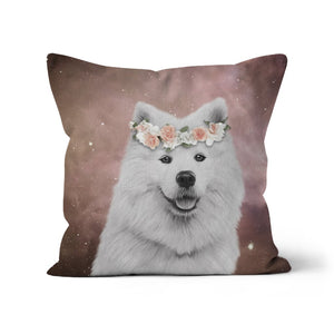 Full Blossom: Minimalist Pet Pillow - Paw & Glory - Dog Portraits - Pet Portraits