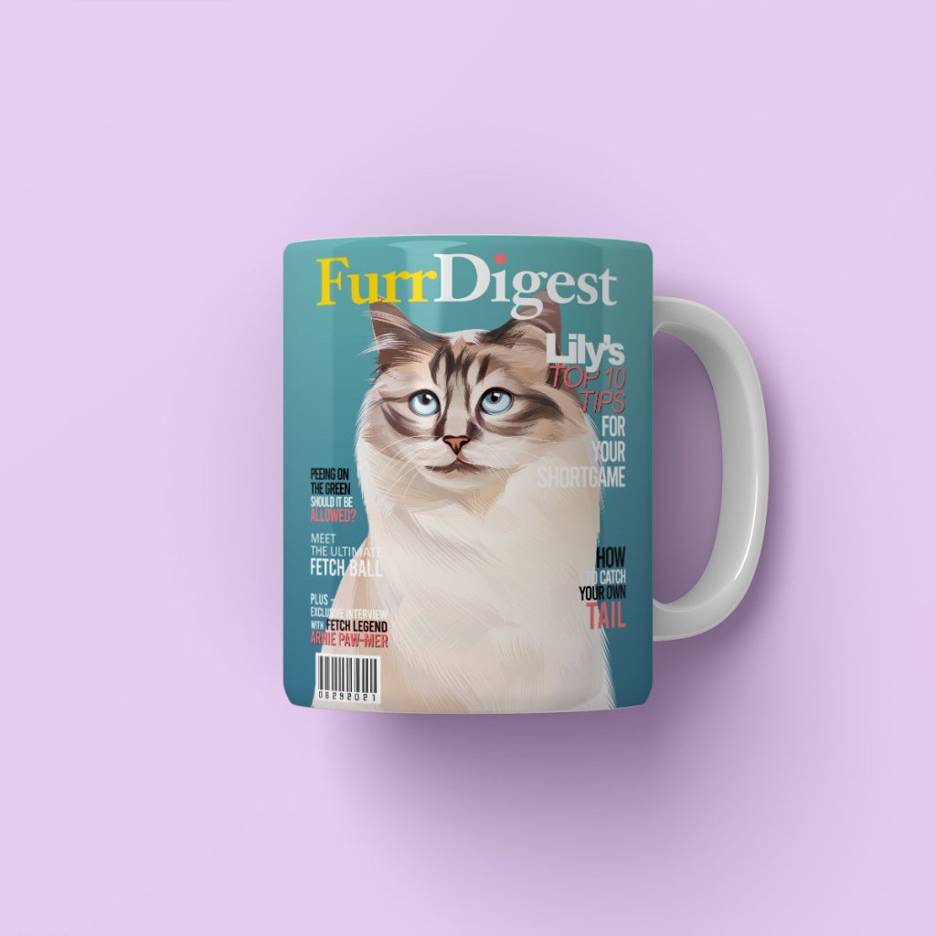 Furr Digest: Custom Pet Coffee Mug - Paw & Glory - Dog Portraits - Pet Portraits