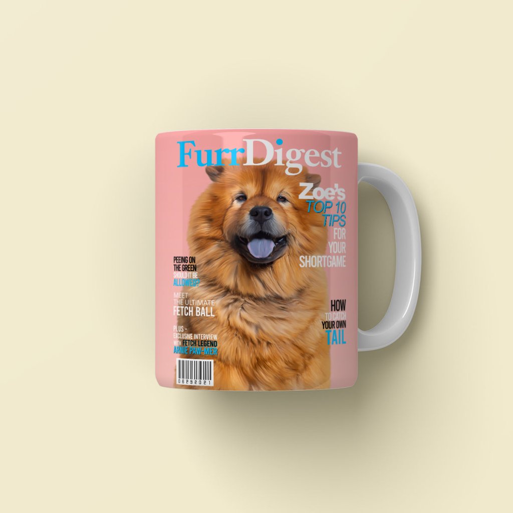 Furr Digest: Custom Pet Coffee Mug - Paw & Glory - Dog Portraits - Pet Portraits