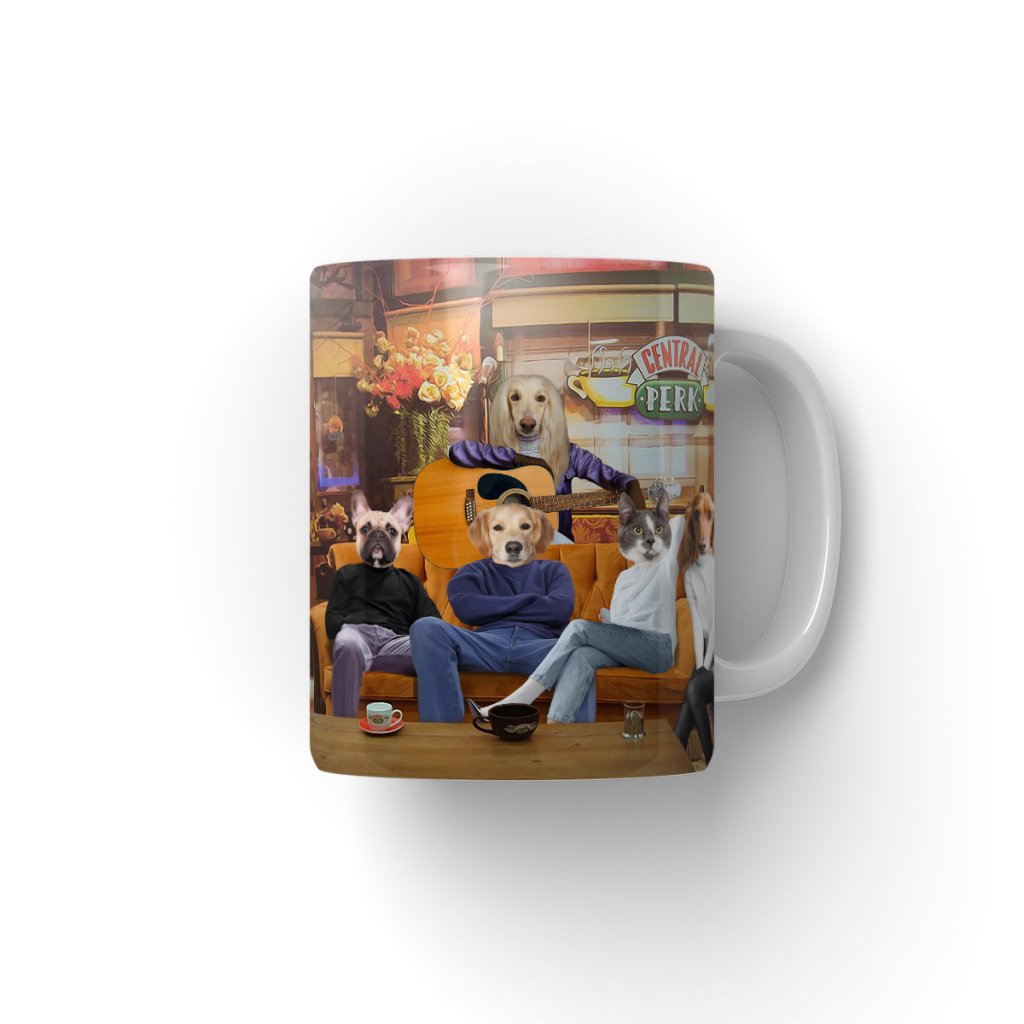 Furrends (Friends Inspired): Custom Pet Coffee Mug - Paw & Glory - Dog Portraits - Pet Portraits