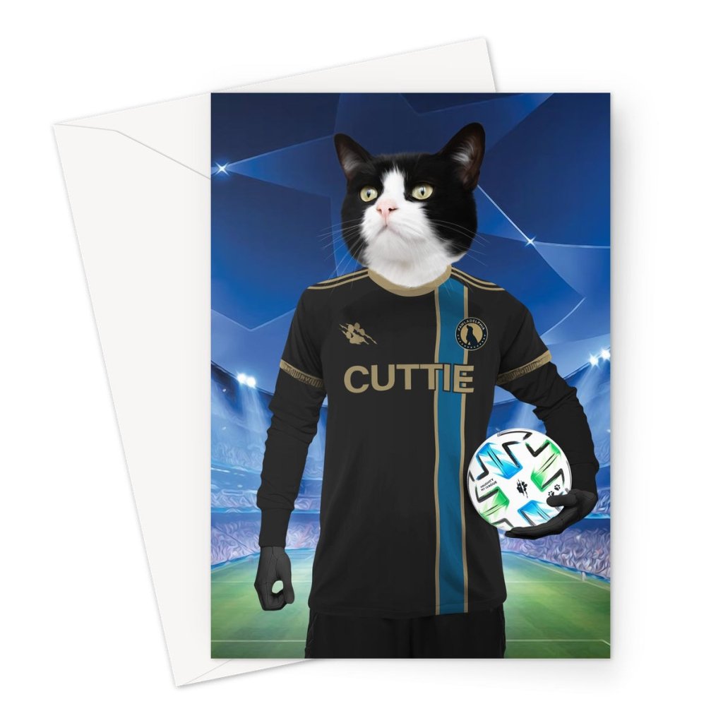 Furrladelphia Union Football Club: Custom Pet Greeting Card - Paw & Glory - Dog Portraits - Pet Portraits