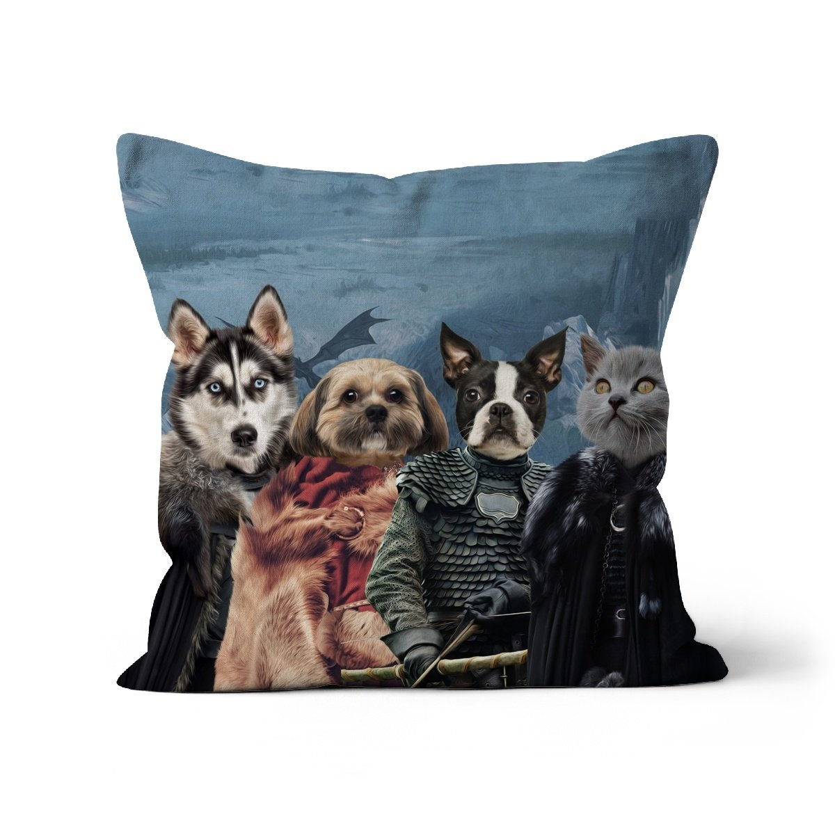 Game Of Thrones: Custom Pet Pillow - Paw & Glory - Dog Portraits - Pet Portraits