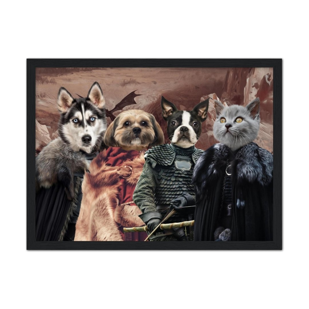 Game Of Thrones: Custom Pet Portrait - Paw & Glory - Dog Portraits - Pet Portraits