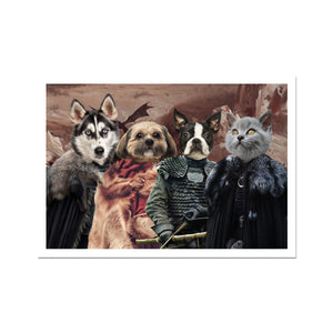 Game Of Thrones: Custom Pet Portrait - Paw & Glory - Dog Portraits - Pet Portraits