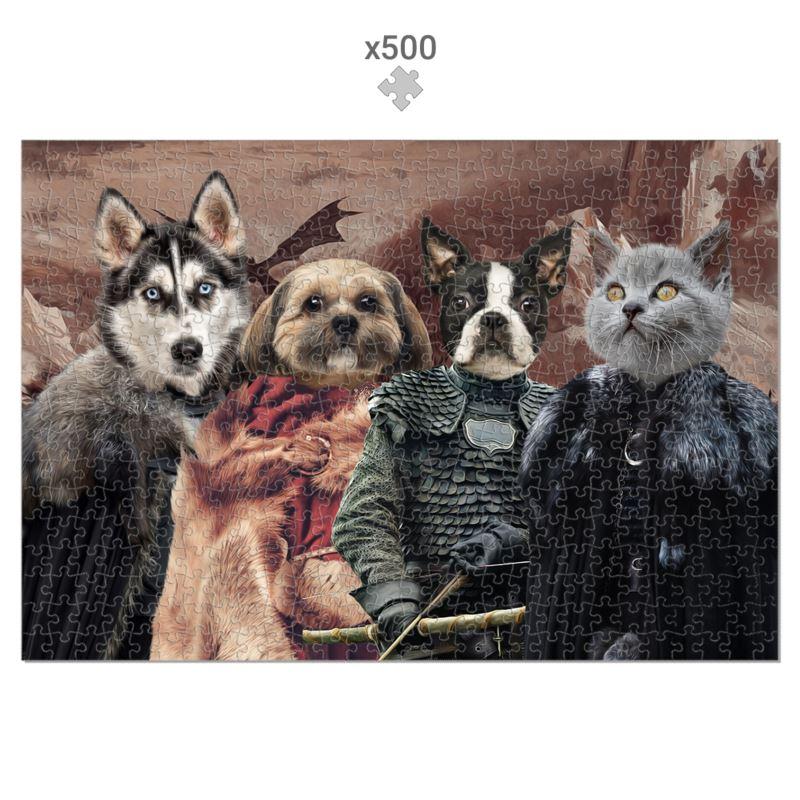 Game Of Thrones: Custom Pet Puzzle - Paw & Glory - Dog Portraits - Pet Portraits