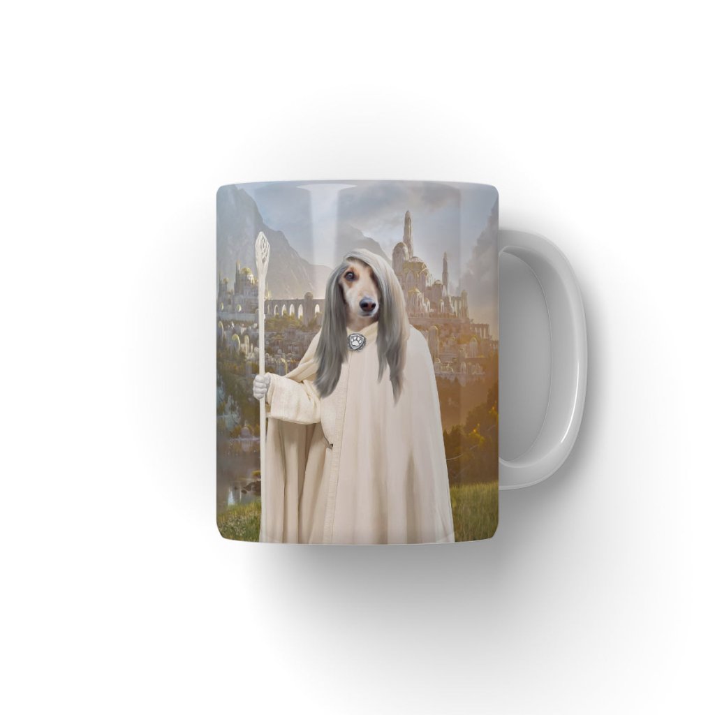 Gandalf (Lord Of The Rings Inspired): Custom Pet Coffee Mug - Paw & Glory - Dog Portraits - Pet Portraits