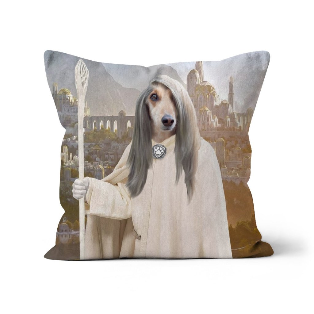 Gandalf (Lord Of The Rings Inspired): Custom Pet Pillow - Paw & Glory - Dog Portraits - Pet Portraits