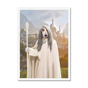 Gandalf (Lord Of The Rings Inspired): Custom Pet Portrait - Paw & Glory - Dog Portraits - Pet Portraits