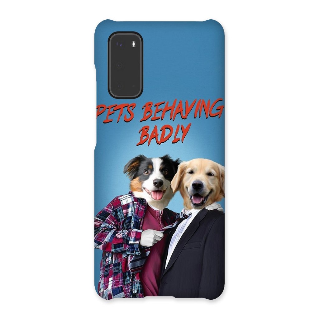 Gary & Tony (Men Behaving Badly Inspired): Custom Pet Phone Case - Paw & Glory - Dog Portraits - Pet Portraits