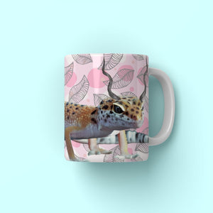 Gazelle Antlers: Minimalist Pet Coffee Mug - Paw & Glory - Dog Portraits - Pet Portraits