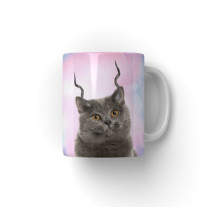 Gazelle Antlers: Minimalist Pet Coffee Mug - Paw & Glory - Dog Portraits - Pet Portraits