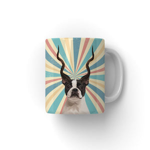 Gazelle Antlers: Modern Pet Coffee Mug - Paw & Glory - Dog Portraits - Pet Portraits