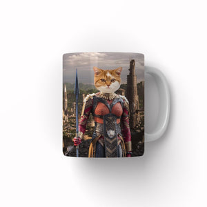 General Okoye (Marvel Inspired): Custom Pet Coffee Mug - Paw & Glory - Dog Portraits - Pet Portraits