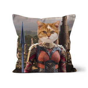 General Okoye (Marvel Inspired): Custom Pet Pillow - Paw & Glory - Dog Portraits - Pet Portraits