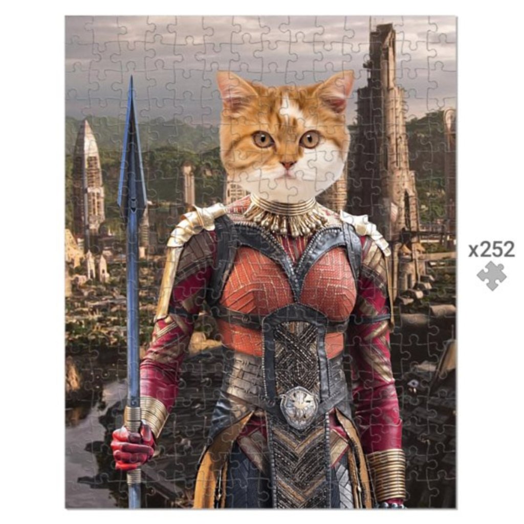 General Okoye (Marvel Inspired): Custom Pet Puzzle - Paw & Glory - Dog Portraits - Pet Portraits