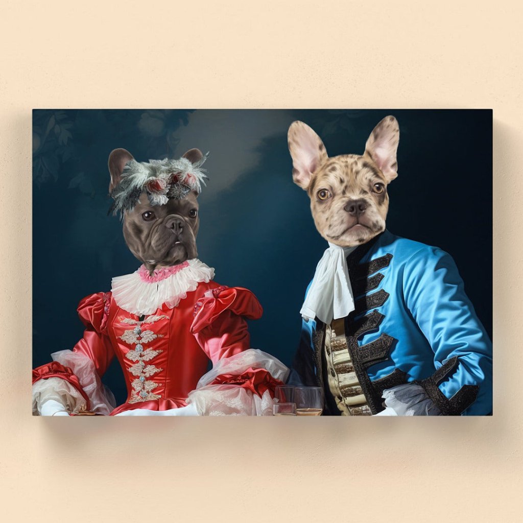Gentleman and Gentlewoman: Custom Pet Canvas - Paw & Glory - #pet portraits# - #dog portraits# - #pet portraits uk#