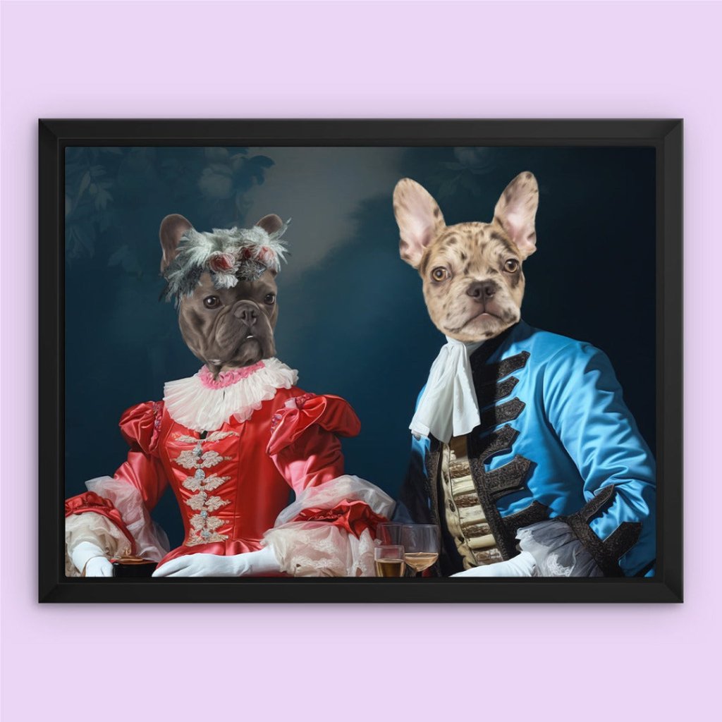 Gentleman and Gentlewoman: Custom Pet Canvas - Paw & Glory - #pet portraits# - #dog portraits# - #pet portraits uk#
