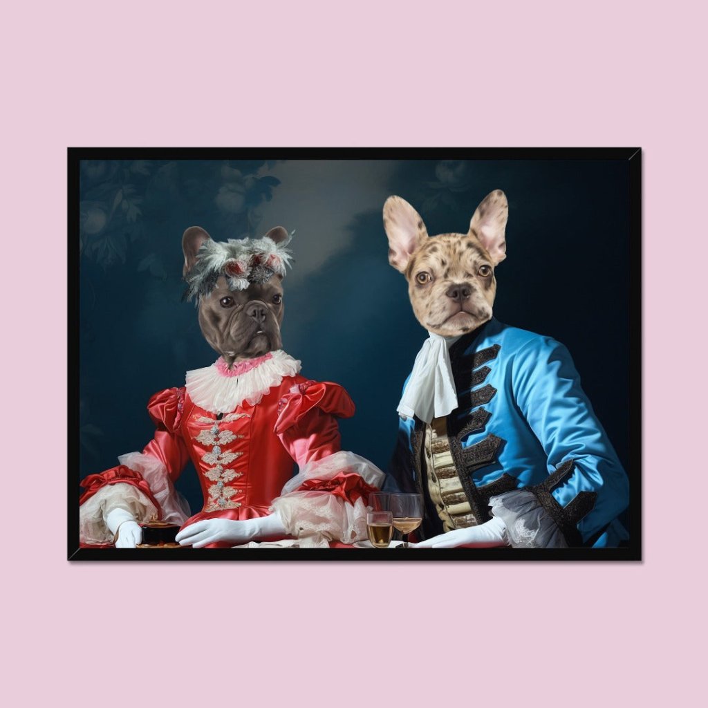 Gentleman and Gentlewoman: Custom Pet Portrait - Paw & Glory - Dog Portraits - Pet Portraits