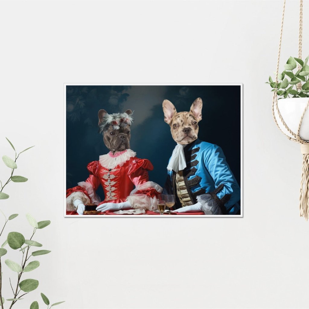 Gentleman and Gentlewoman: Custom Pet Poster - Paw & Glory - Dog Portraits - Pet Portraits