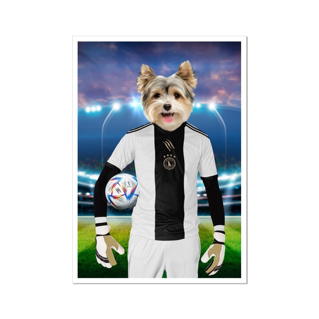 Germany Football Team (FIFA 2022): Custom Pet Portrait - Paw & Glory - Dog Portraits - Pet Portraits