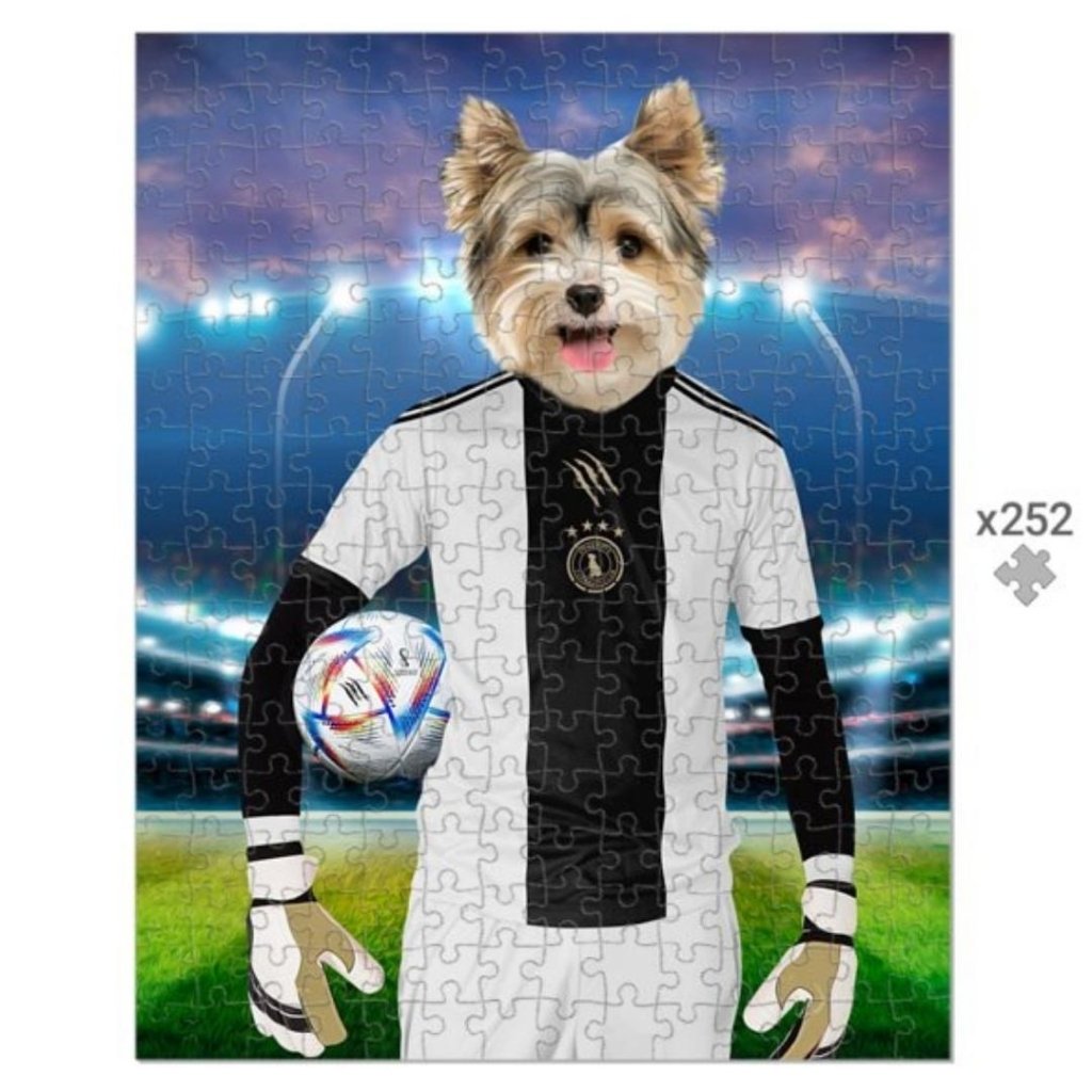 Germany Football Team (FIFA 2022): Custom Pet Puzzle - Paw & Glory - Dog Portraits - Pet Portraits