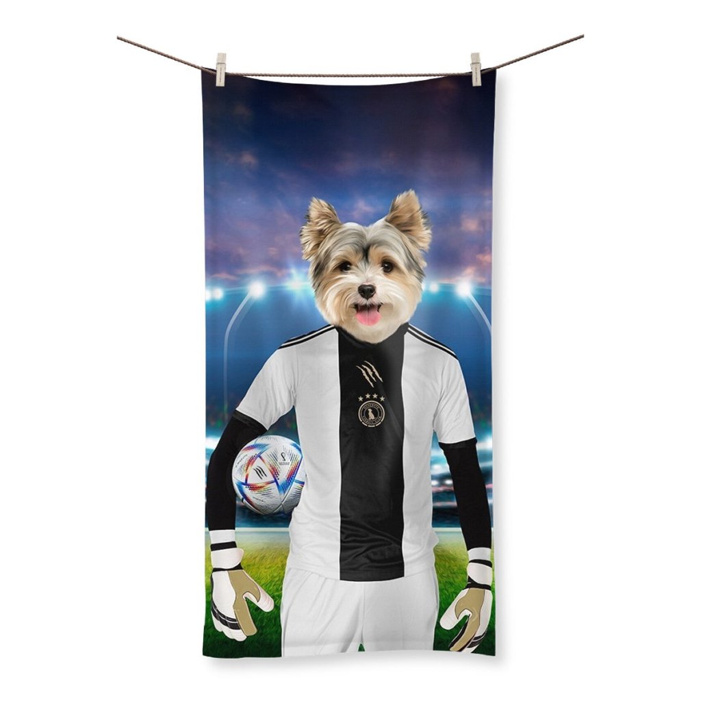 Germany Football Team (FIFA 2022): Custom Pet Towel - Paw & Glory - Dog Portraits - Pet Portraits