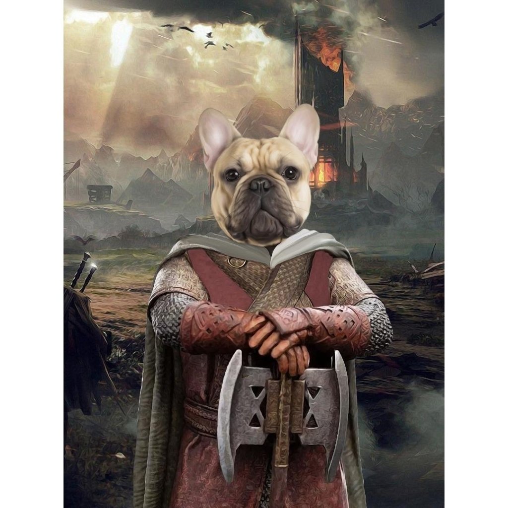 Gimli (Lord Of The Rings Inspired): Custom Digital Download Pet Portrait - Paw & Glory - Dog Portraits - Pet Portraits