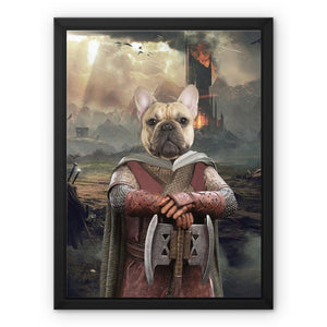 Gimli (Lord Of The Rings Inspired): Custom Pet Canvas - Paw & Glory - Dog Portraits - Pet Portraits