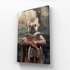 Gimli (Lord Of The Rings Inspired): Custom Pet Canvas - Paw & Glory - Dog Portraits - Pet Portraits