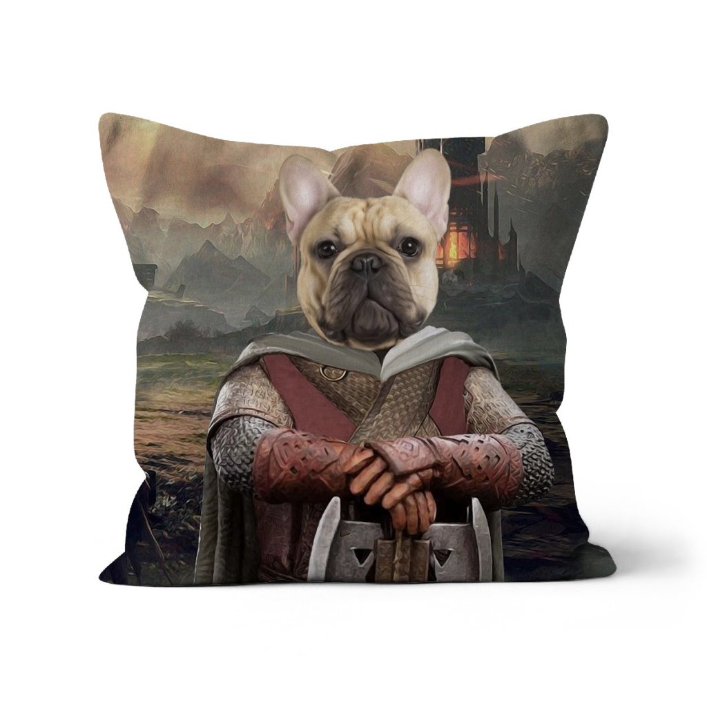 Gimli (Lord Of The Rings Inspired): Custom Pet Pillow - Paw & Glory - Dog Portraits - Pet Portraits