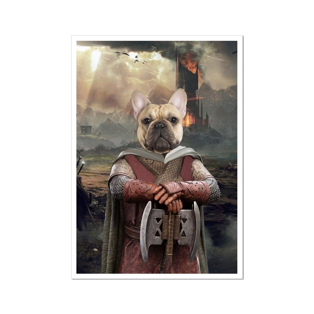 Gimli (Lord Of The Rings Inspired): Custom Pet Portrait - Paw & Glory - Dog Portraits - Pet Portraits