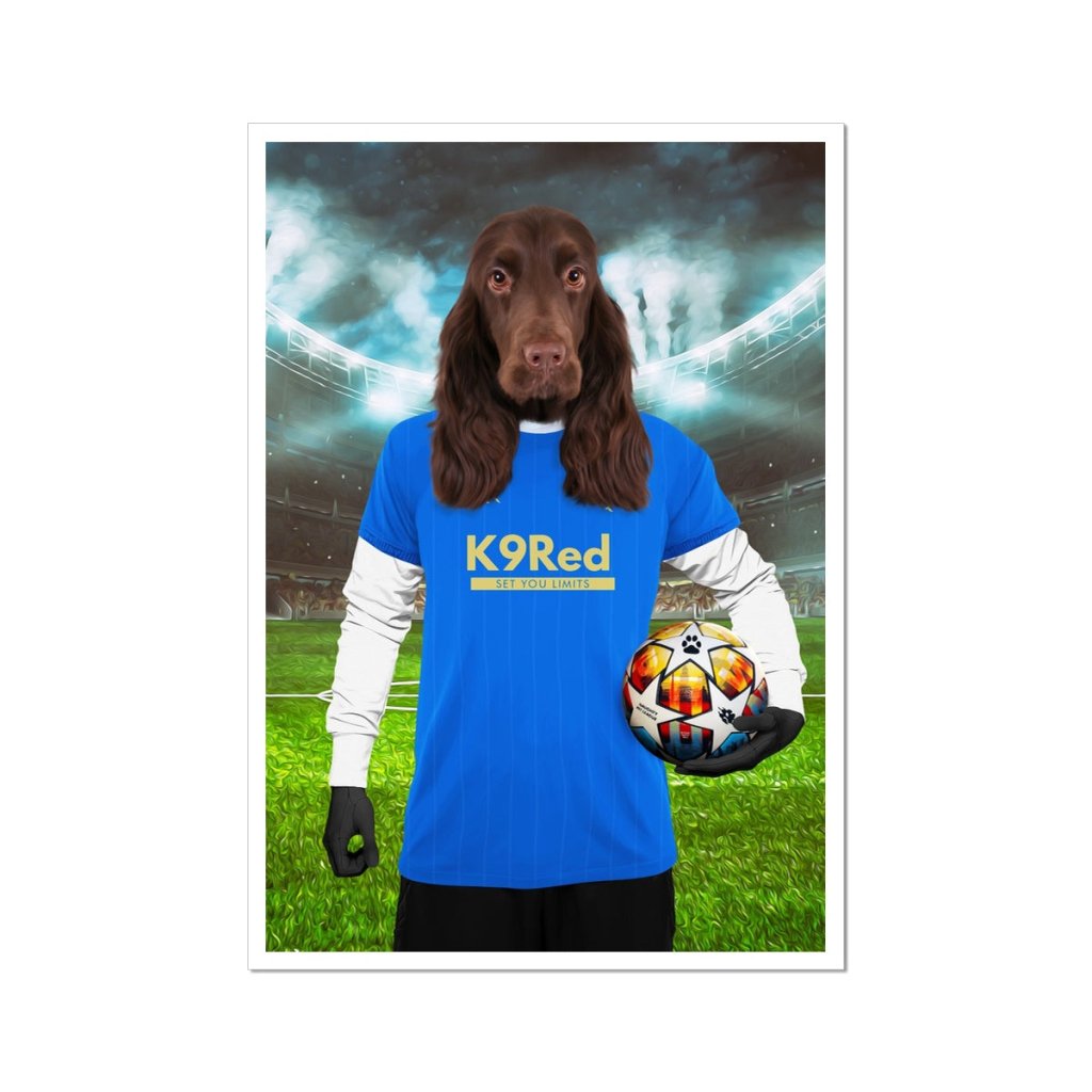 Glasgow Rascals Football Club: Custom Pet Poster - Paw & Glory - Dog Portraits - Pet Portraits