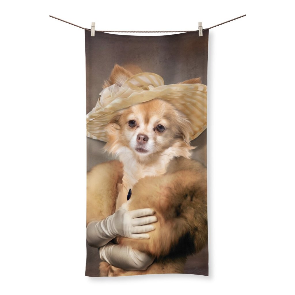 Grace (Peaky Blinders Inspired): Custom Pet Towel - Paw & Glory - Dog Portraits - Pet Portraits