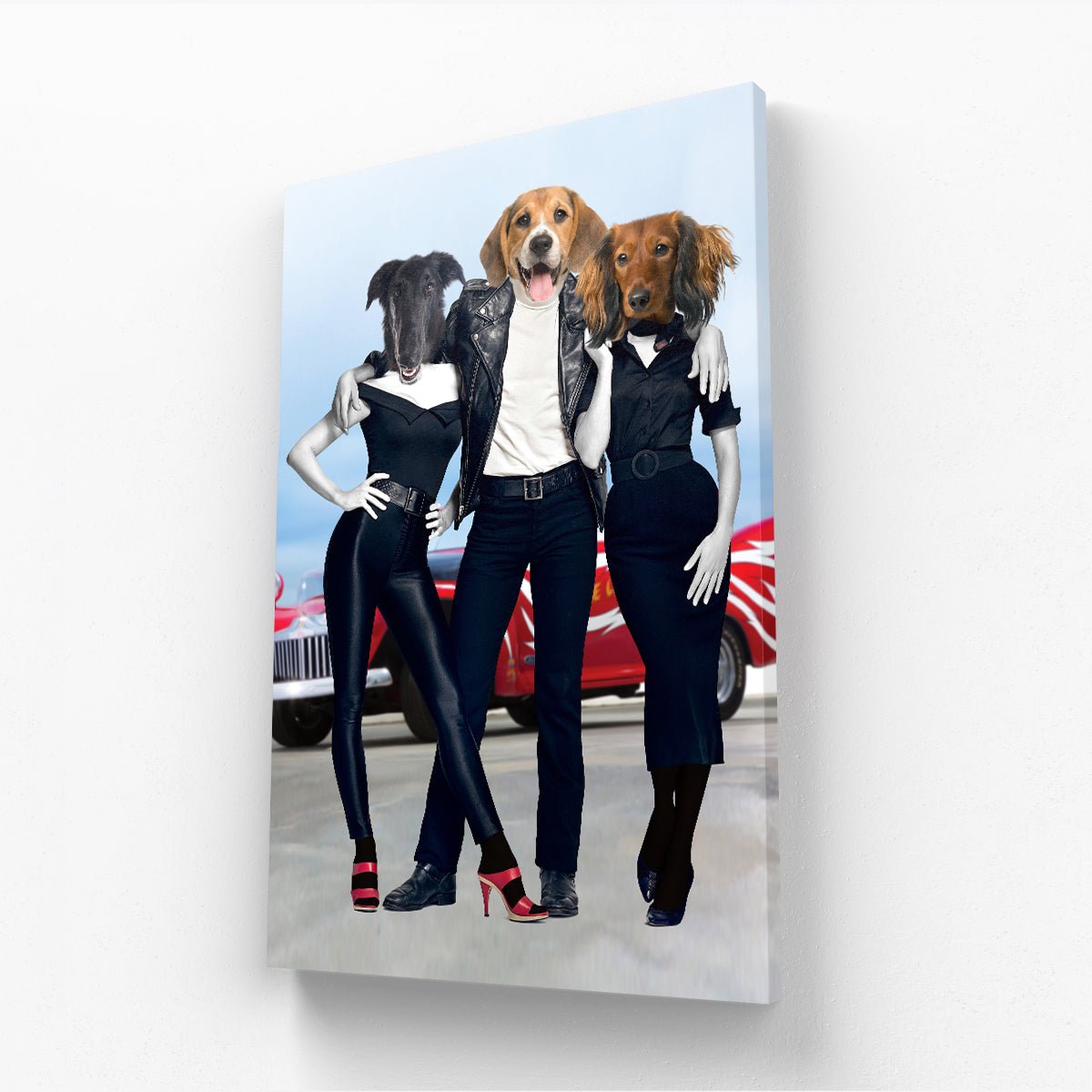 Grease Lightening: Custom Pet Canvas - Paw & Glory - Dog Portraits - Pet Portraits