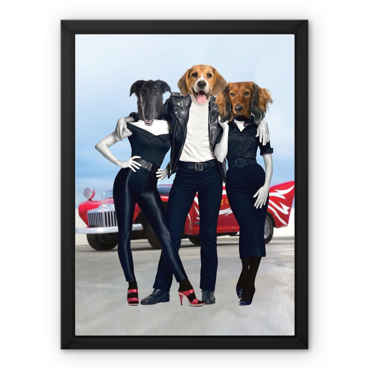 Grease Lightening: Custom Pet Canvas - Paw & Glory - Dog Portraits - Pet Portraits