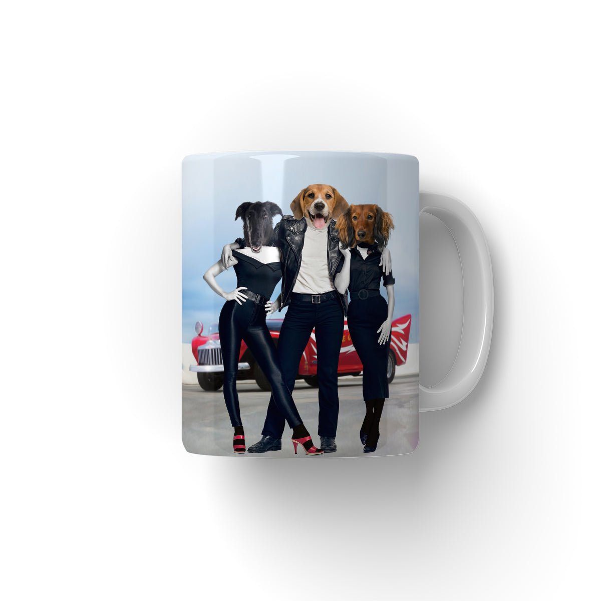 Grease Lightening: Custom Pet Coffee Mug - Paw & Glory - Dog Portraits - Pet Portraits