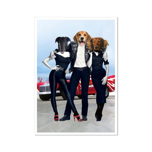 Grease Lightening: Custom Pet Poster - Paw & Glory - Dog Portraits - Pet Portraits