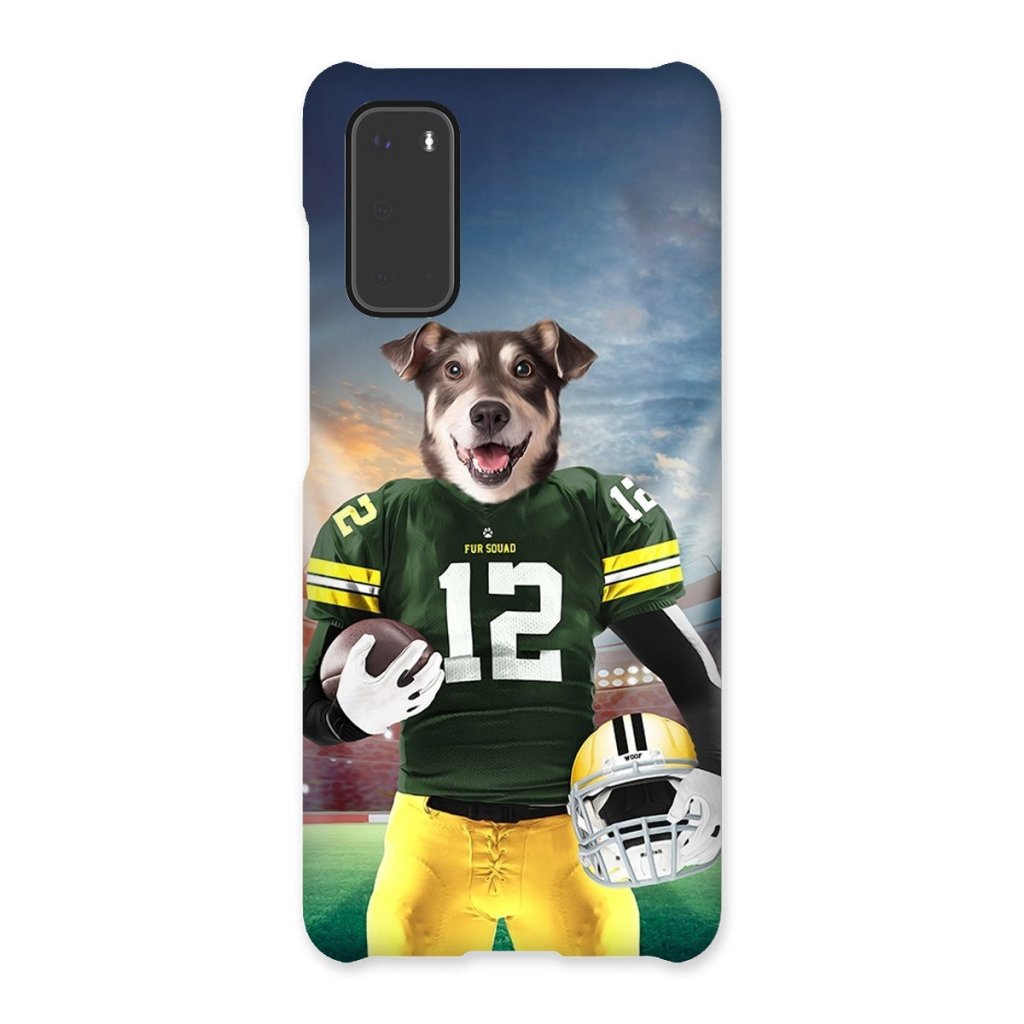 Green Paw Packers: Custom Pet Snap Phone Case - Paw & Glory - Dog Portraits - Pet Portraits