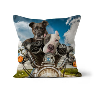 Harley Wooferson: Custom Pet Pillow - Paw & Glory - Dog Portraits - Pet Portraits