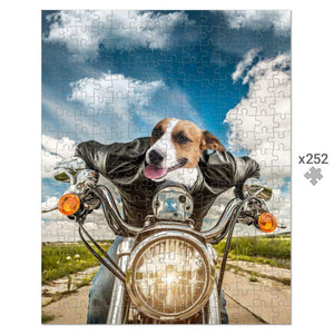 Harley Woofingson 1 Pet: Custom Pet Puzzle - Paw & Glory - Dog Portraits - Pet Portraits